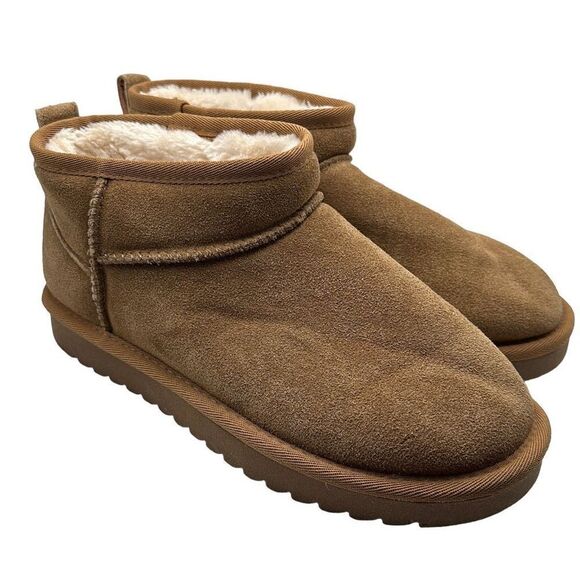 CUSHIONAIRE Women's pull on boot 7.5 CHESTNUT - Picture 1 of 7